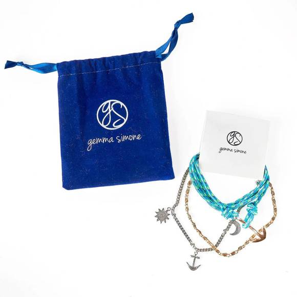 NEW GEMMA SIMONE voyage bracelet set in multi - Picture 1 of 1